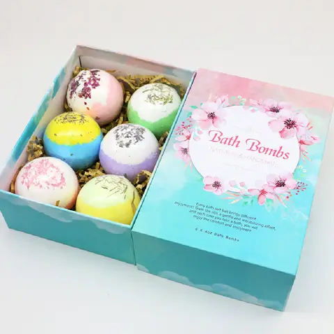 Bath Bombs Sets Customized Colorful Bubble Bath Bombs Gift Set Kids Bath Bombs