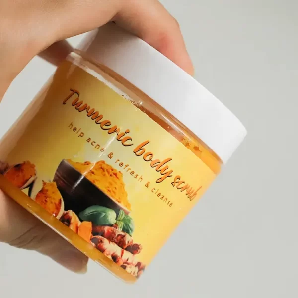 Brightening Organic Ginger Vitamin C Exfoliating Turmeric Body Scrub