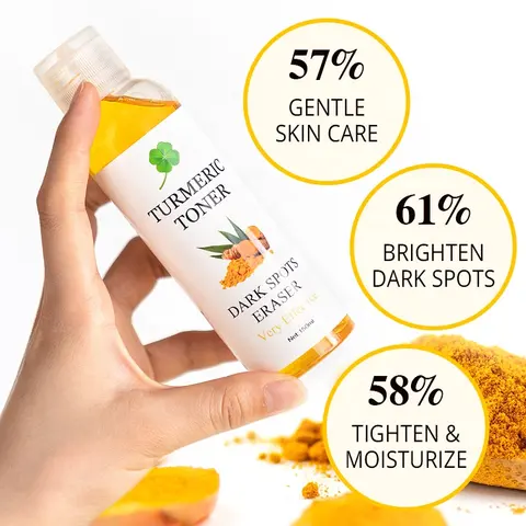 customized turmeric toner face anti acne anti wrinkle remove dark spot face water corrector natural care