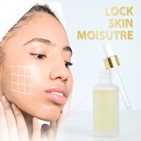wholesale 24k Gold Hyaluronic Acid facial Vitamin c Anti Aging Whitening Skin Care Serum liquid milk facial care