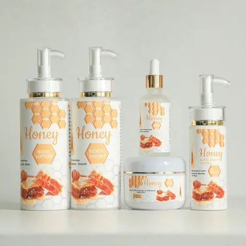 beauty product Nourishing Moisturizing body lotion for women honey face cream body oil serum body wash skin care set